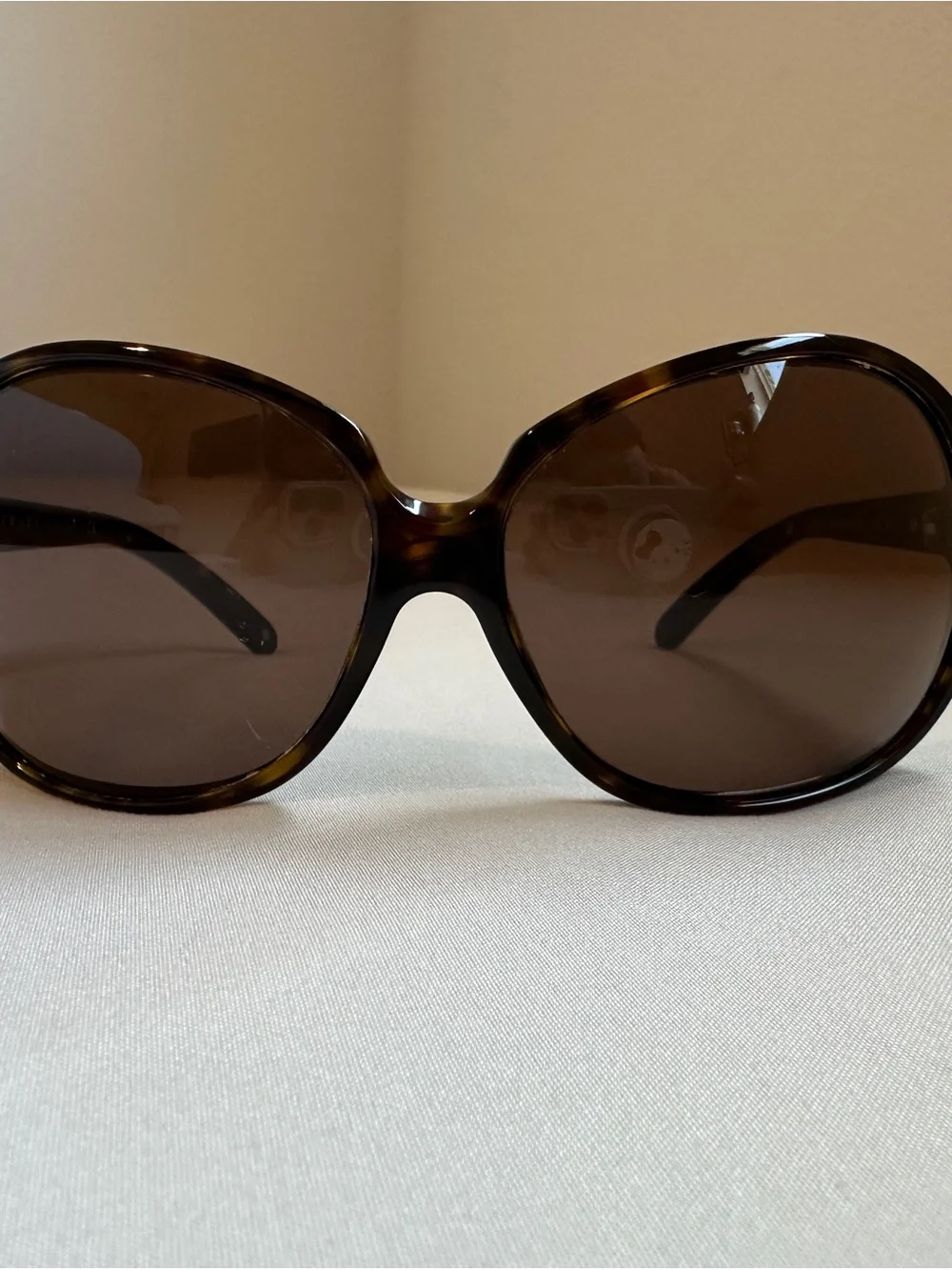 Prada SPR21I Women's Oversized Havana Brown Tortoise Sunglasses